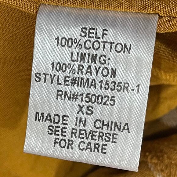 Emory Park Tailored Pinstripe Jumpsuit - Mustard - XS - Picture 10 of 16